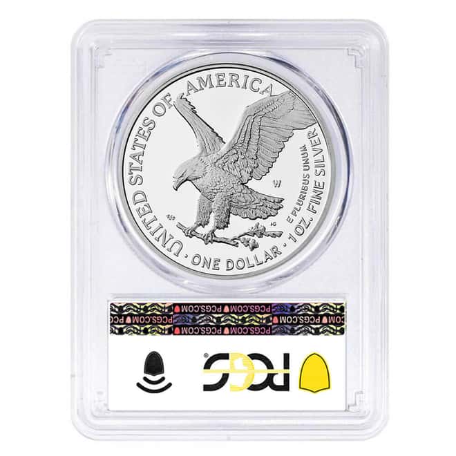 2026-W 1 oz Proof Silver American Eagle Liberty Bell Privy 250th Ann. PCGS PF 70 FS West Point