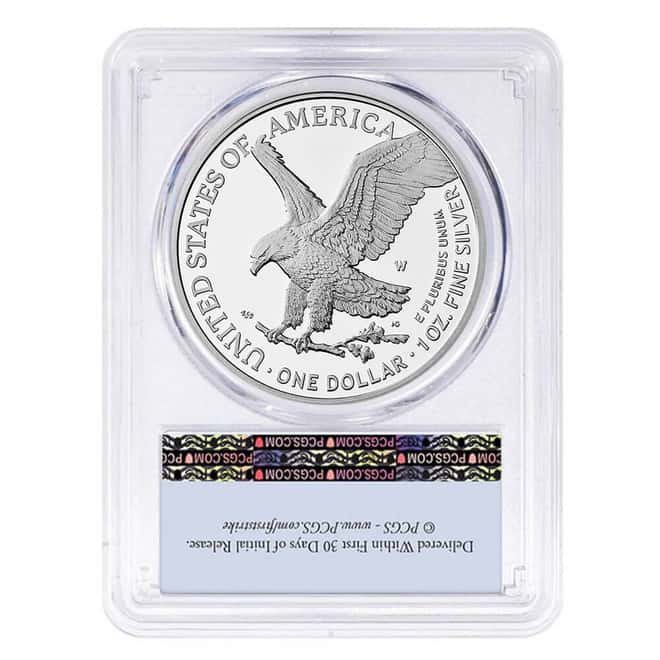 2026-W 1 oz Proof Silver American Eagle Liberty Bell Privy 250th Ann. PCGS PF 69 FS