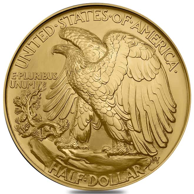 2026 1/2 oz 1916 Walking Liberty Gold Coin 250th Ann. (w/Box & COA)