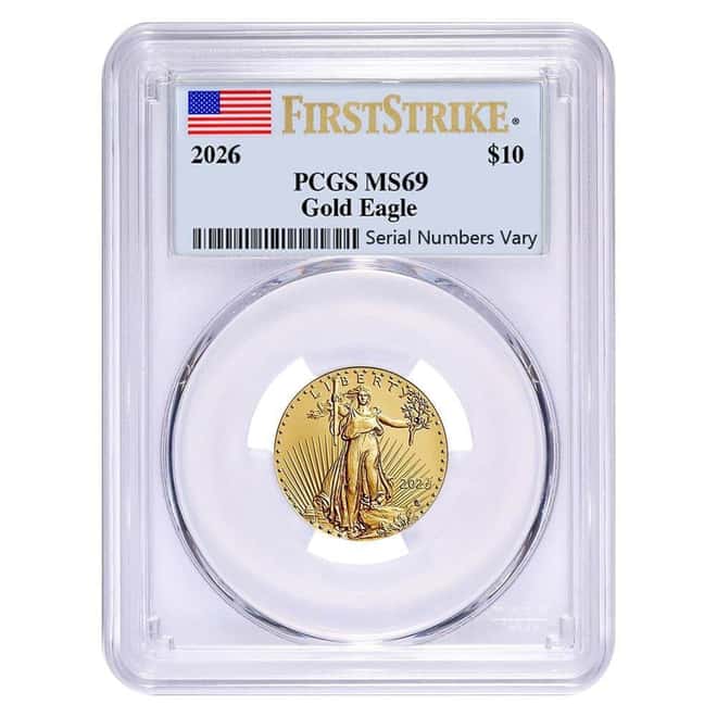 2026 1/4 oz Gold American Eagle PCGS MS 69 FS