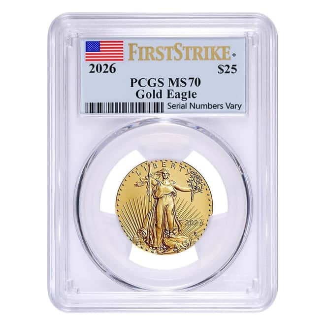 2026 1/2 oz Gold American Eagle PCGS MS 70 FS