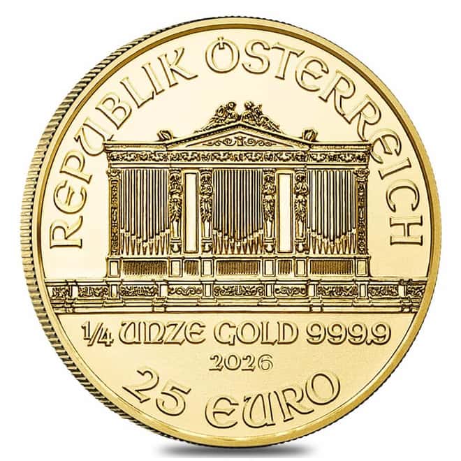 2026 1/4 oz Austrian Gold Philharmonic Coin BU