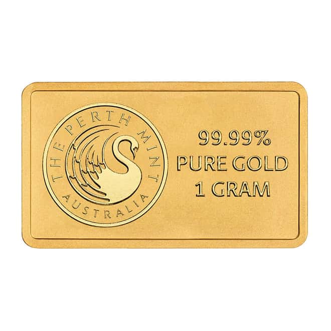 2026 1 Gram Perth Mint Bon Scott 80th Ann. Gold Bar .9999 Fine (in Assay)