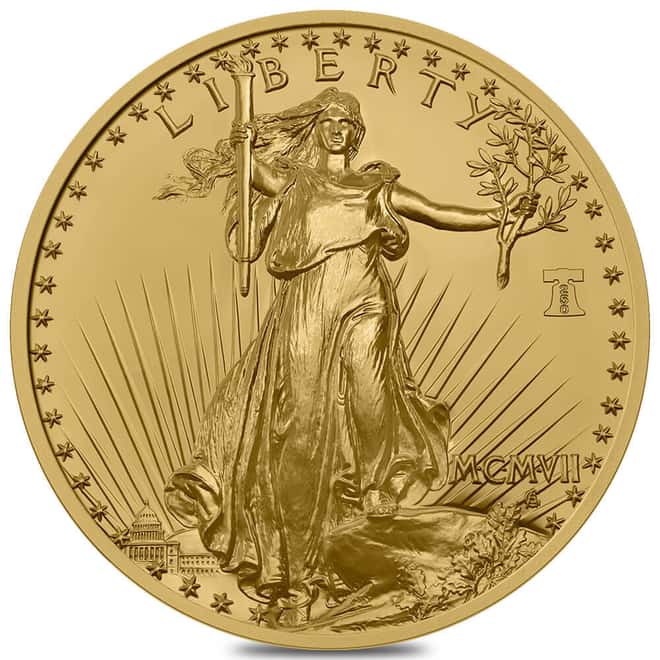 2026 1 oz 1907 Saint Gaudens High Relief Gold Coin 250th Ann. (w/Box & COA)