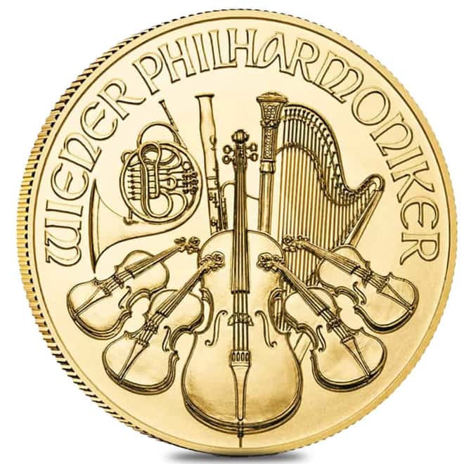 2027 1/4 oz Austrian Gold Philharmonic Coin BU