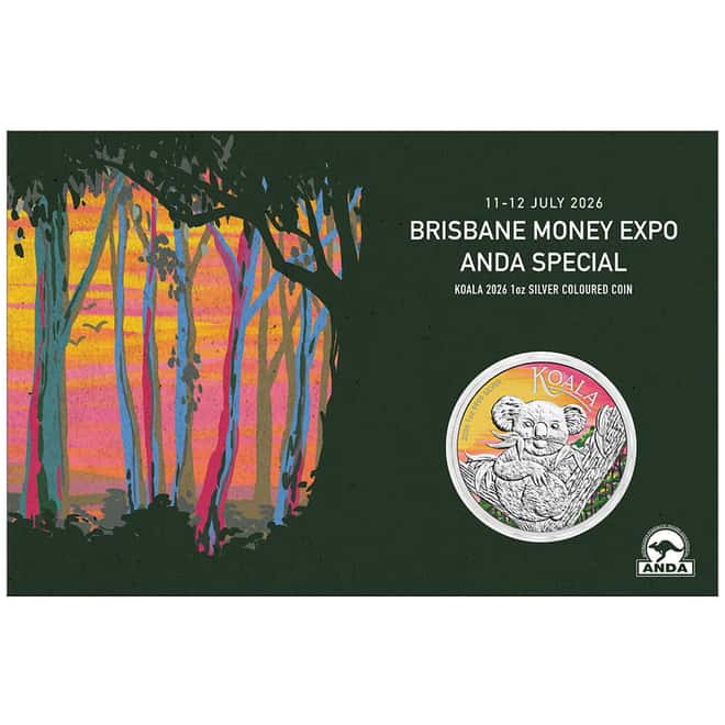 2026 1 oz Colorized Silver Australian Koala Perth Mint ANDA Expo