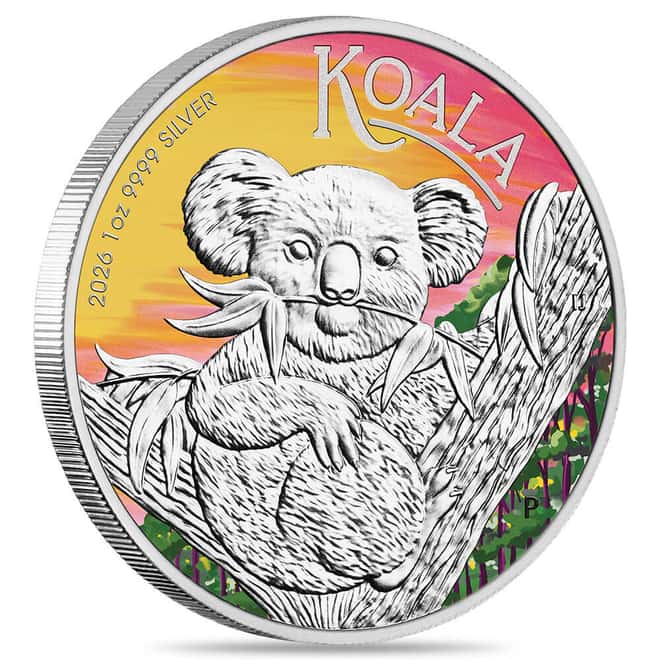 2026 1 oz Colorized Silver Australian Koala Perth Mint ANDA Expo