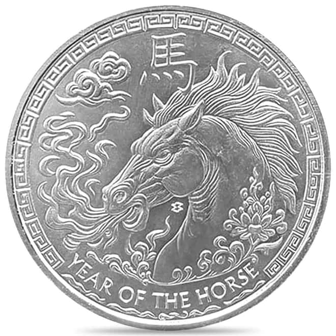 Tube of 20 - 2026 1 oz Elemetal Year of The Horse Silver Round .999 Fine