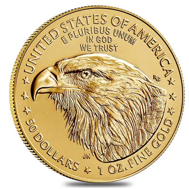 2026 1 oz Gold American Eagle $50 Coin BU (in Assay)