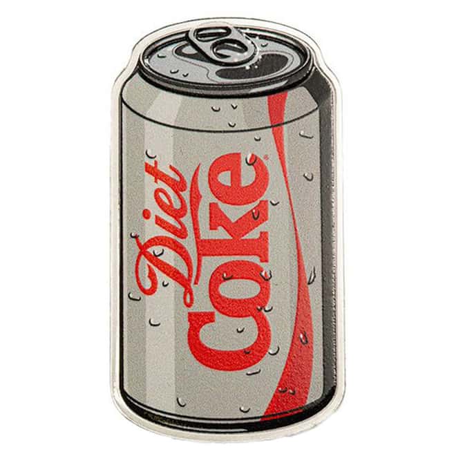 2026 1 oz PAMP Suisse Diet Coke® Shaped Silver Coin .9999 Fine