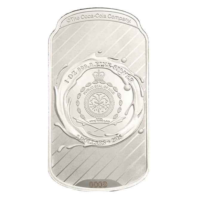 2026 1 oz PAMP Suisse Diet Coke® Shaped Silver Coin .9999 Fine