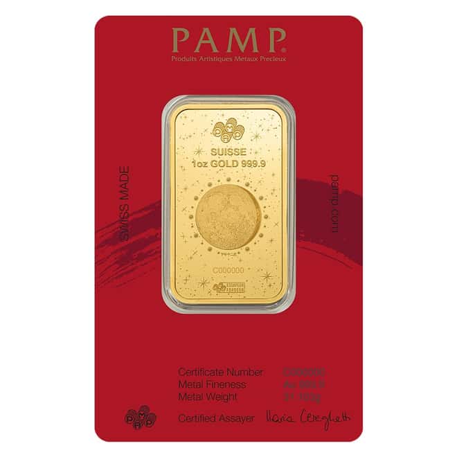 Box of 25 - 2026 1 oz PAMP Suisse Lunar Horse Gold Bar (in Assay)