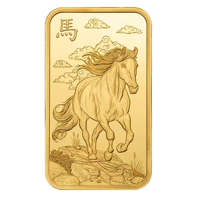 NO ASSAY - 2026 1 oz PAMP Suisse Lunar Horse Gold Bar