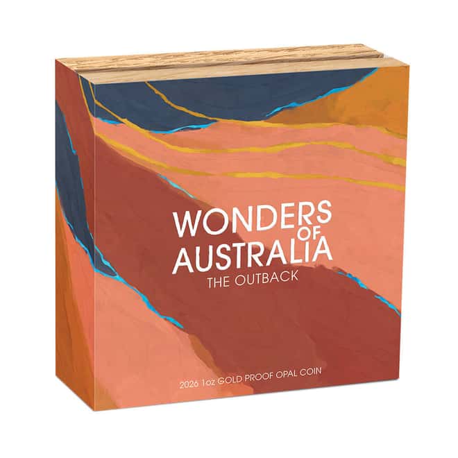 2026 1 oz Proof Gold Wonders of Australia The Outback Opal Coin Perth Mint