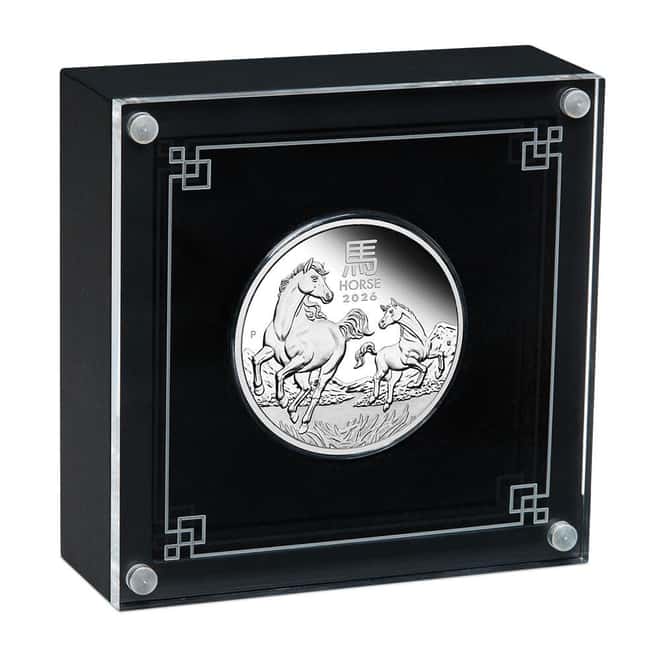 2026 1 oz Proof Silver Lunar Horse Coin Australian Perth Mint