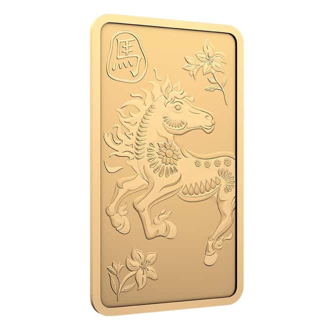 2026 1 oz RCM Lunar Horse Gold Bar .9999 Fine (in Assay)
