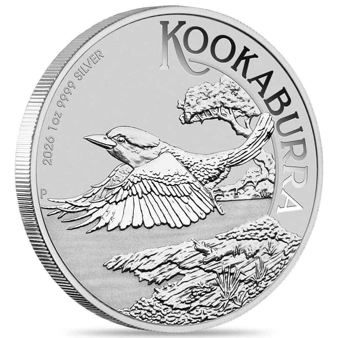 Roll of 20 - 2026 1 oz Silver Australian Kookaburra Perth Mint BU