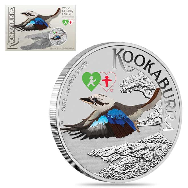 2026 1 oz Silver Australian Kookaburra Perth Mint BU Double Ampelmann Privy