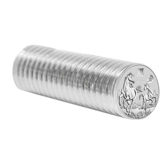 Box of 100 - 2026 1 oz Silver Lunar Horse Dragon Privy BU Australian Perth Mint