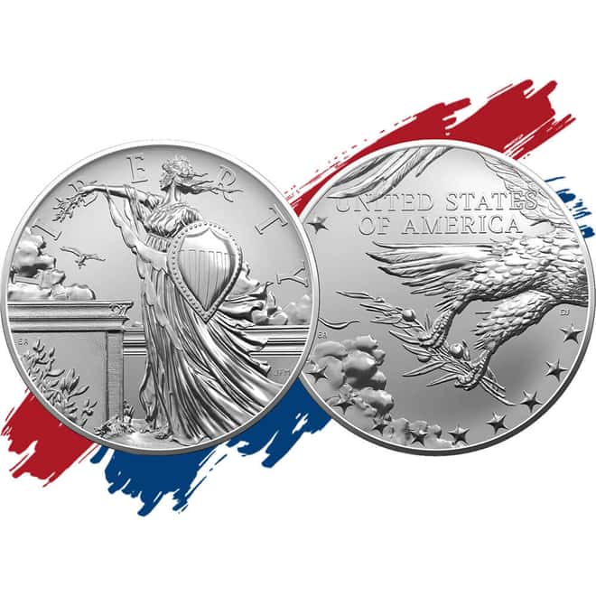 2026 1 oz Standing Liberty Silver Medal 250th Ann. (w/Box & COA)