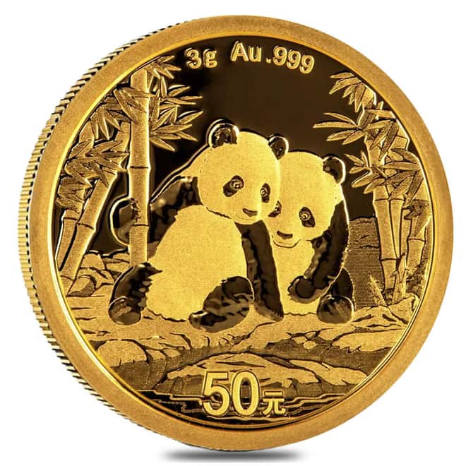2026 3 gram Chinese Gold Panda 50 Yuan BU (Sealed)