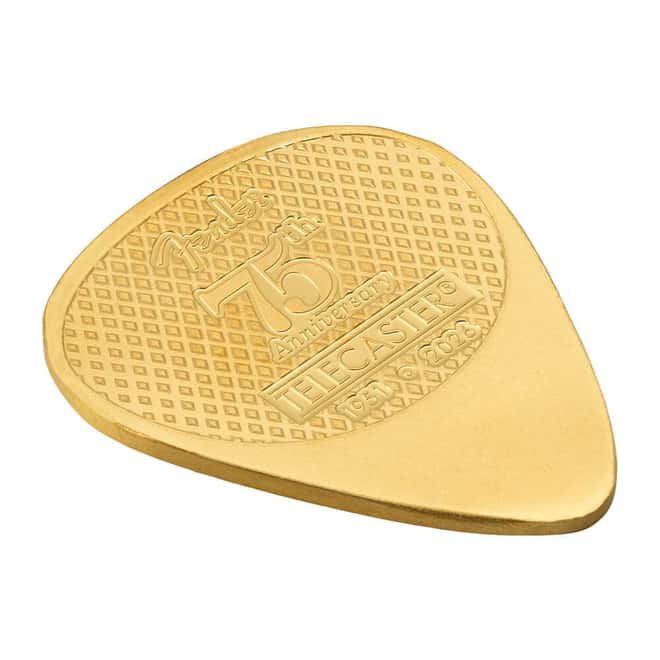 2026 5 gram PAMP Suisse Gold Guitar Pick Fender® Telecaster® 75th Ann.