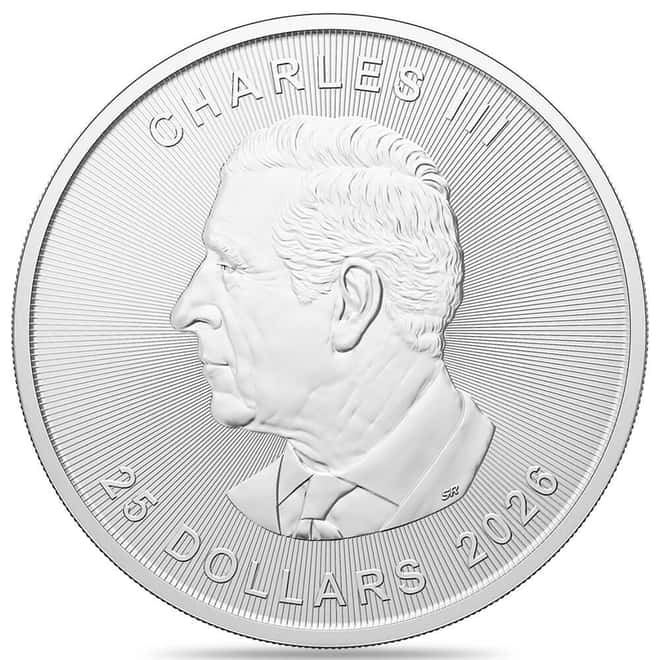 2026 5 oz Canadian Silver Grand Maple Leaf Coin BU