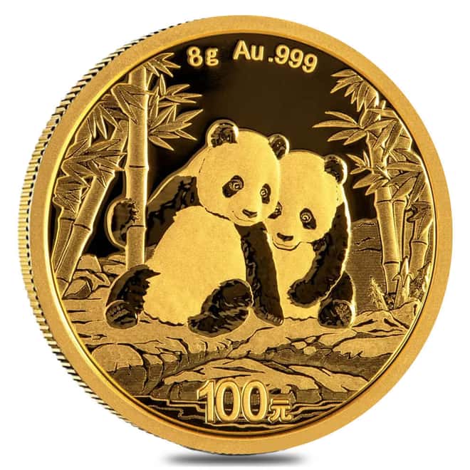 2026 8 gram Chinese Gold Panda 100 Yuan BU (Sealed)