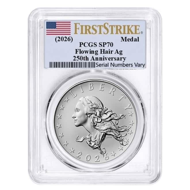 2026 Best of the US Mint 1804 Silver Dollar Gold Coin & Silver Medal Set PCGS SP/MS 70 FS