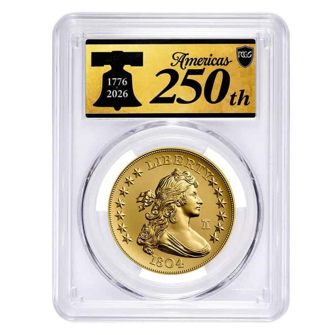 2026 Best of the US Mint 1804 Silver Dollar Gold Coin & Silver Medal Set PCGS SP/MS 70 FS (250th Ann.)