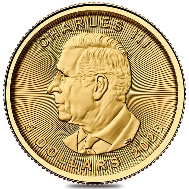 2026 Canada 1/10 oz Treasured Gold Maple Leaf Wolf Privy Coin (in Assay)