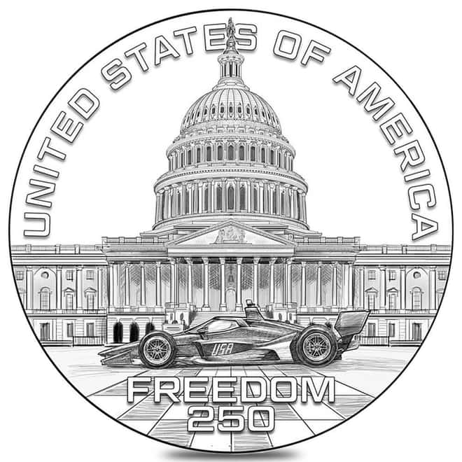 2026 Freedom 250 Race Medal (w/Box & COA)