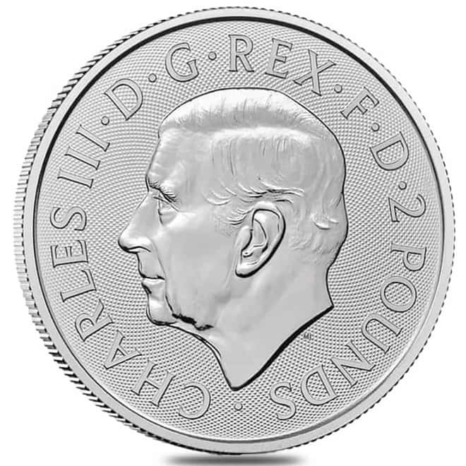 Roll of 25 - 2027 Great Britain 1 oz Silver Britannia Coin BU