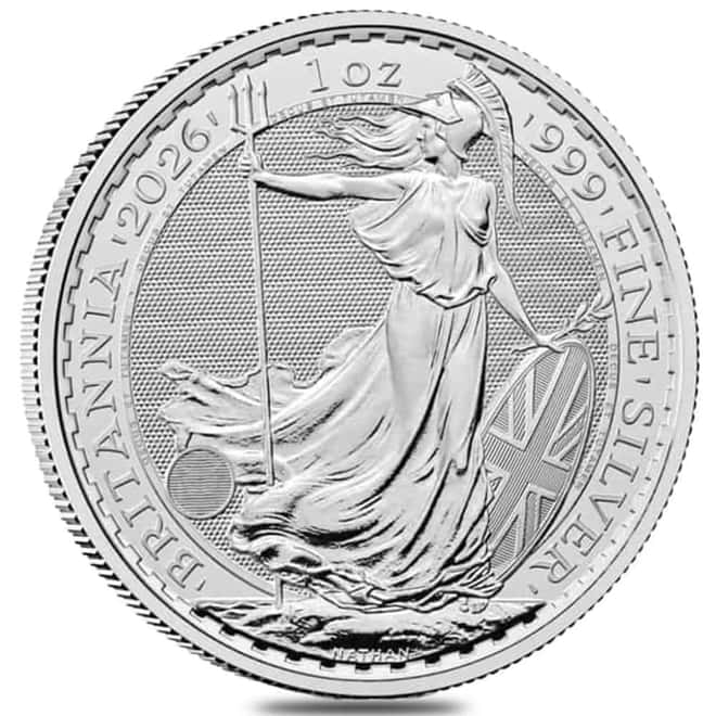 Monster Box of 500 - 2026 Great Britain 1 oz Silver Britannia Coin BU