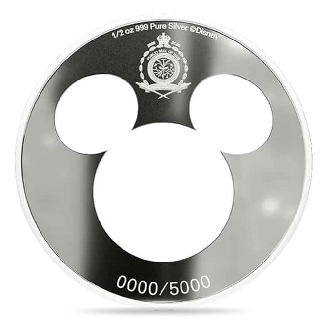 2026 Niue 1/2 oz Mickey Mouse Iconic Silhouettes Silver Coin .999 Fine