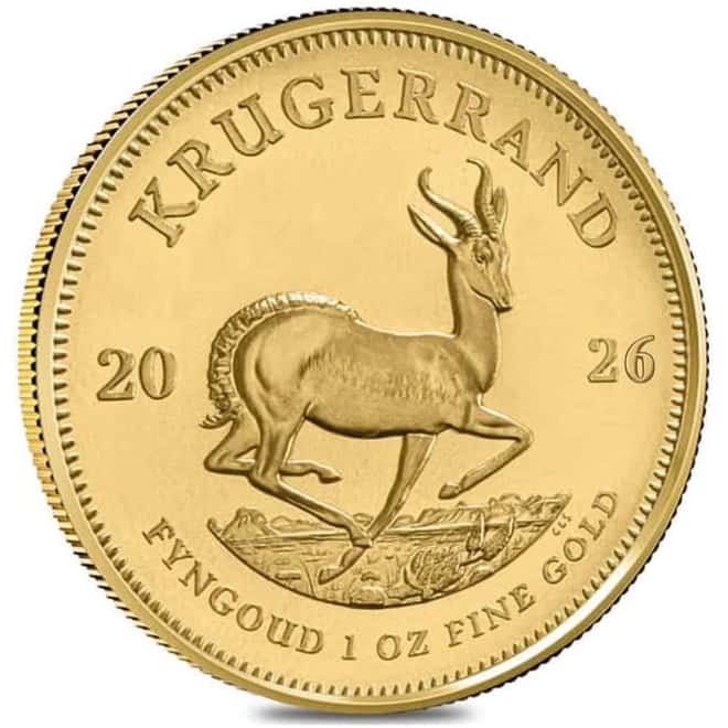2026 South Africa 1 oz Gold Krugerrand Coin BU