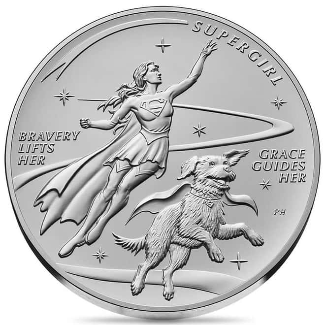 2026 US Mint 2.5 oz DC Comics Supergirl Silver Medal .999 Fine