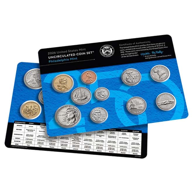 2026 US Mint Uncirculated Coin Set