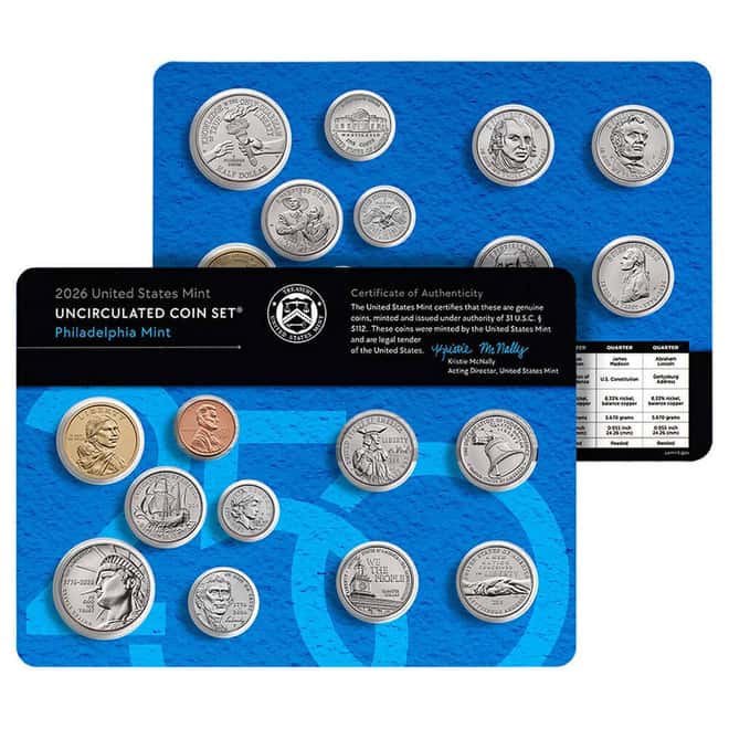 2026 US Mint Uncirculated Coin Set