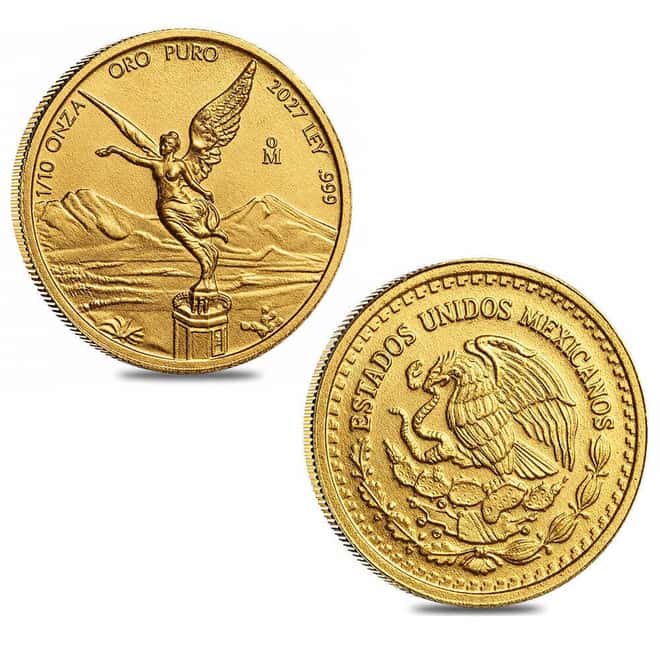 2027 1/10 oz Mexican Libertad Gold Coin BU