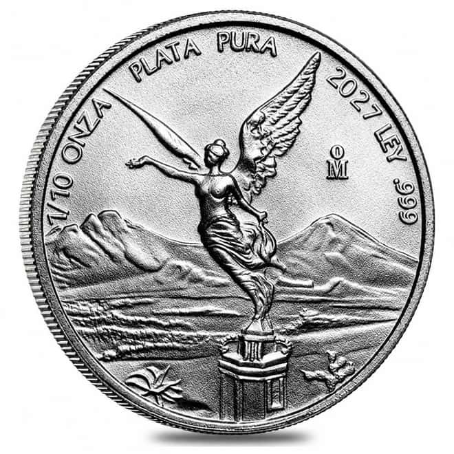 2027 1/10 oz Mexican Libertad Silver Coin BU