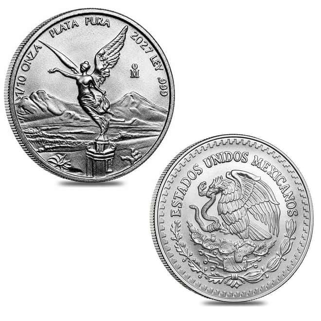 2027 1/10 oz Mexican Libertad Silver Coin BU