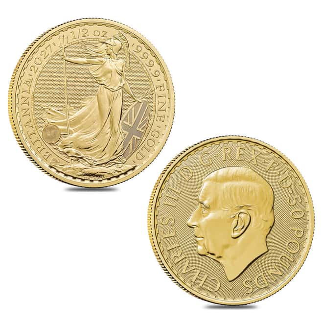 2027 Great Britain 1/2 oz Gold Britannia Coin BU
