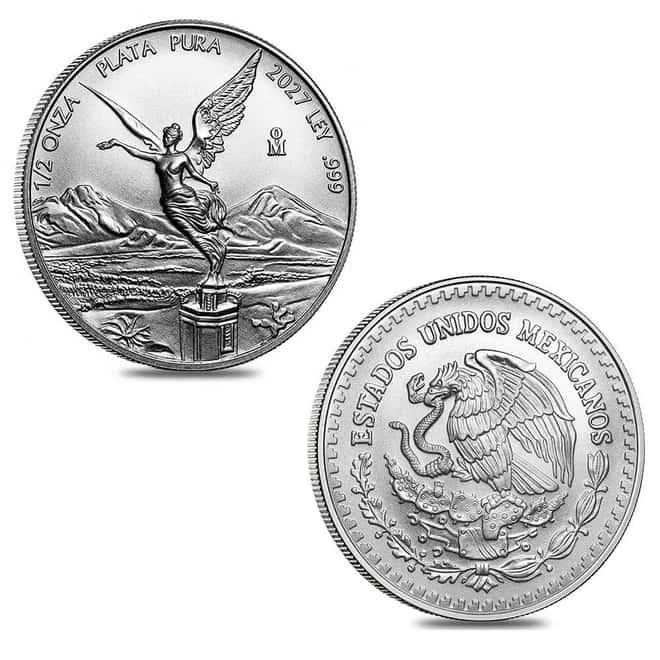 2027 1/2 oz Mexican Libertad Silver Coin BU