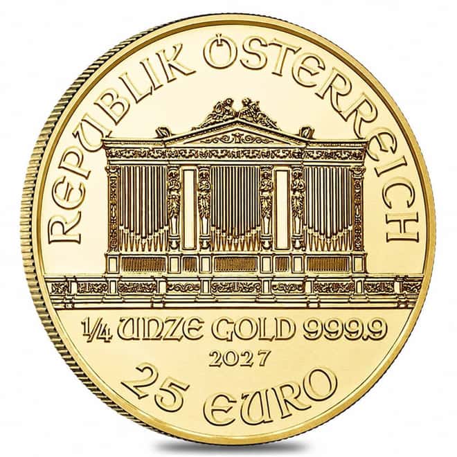 2027 1/4 oz Austrian Gold Philharmonic Coin BU