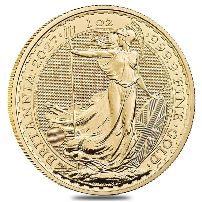 2027 Great Britain 1 oz Gold Britannia Coin BU