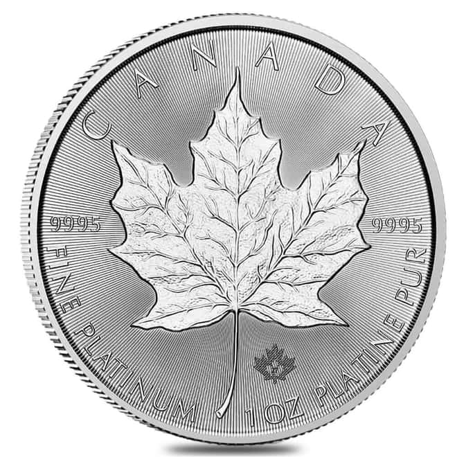 2027 1 oz Platinum Canadian Maple Leaf $50 Coin BU