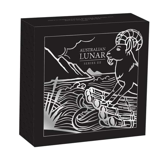 2027 1 oz Proof Colorized Silver Lunar Goat Perth Mint