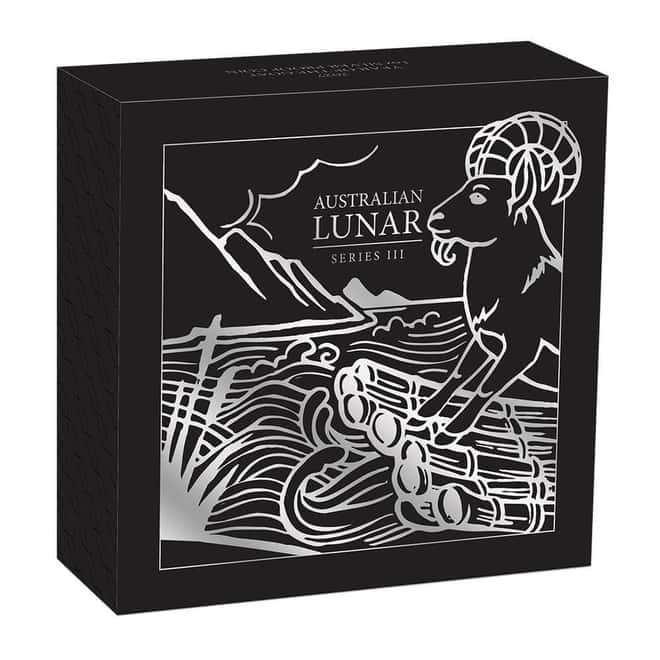 2027 1 oz Proof Silver Lunar Goat Coin Australian Perth Mint