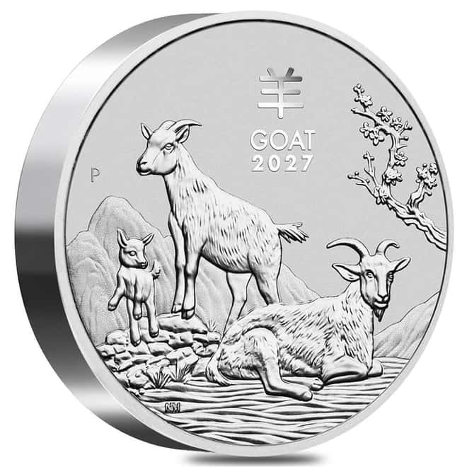 2027 10 Kilo Silver Lunar Goat BU Australian Perth Mint